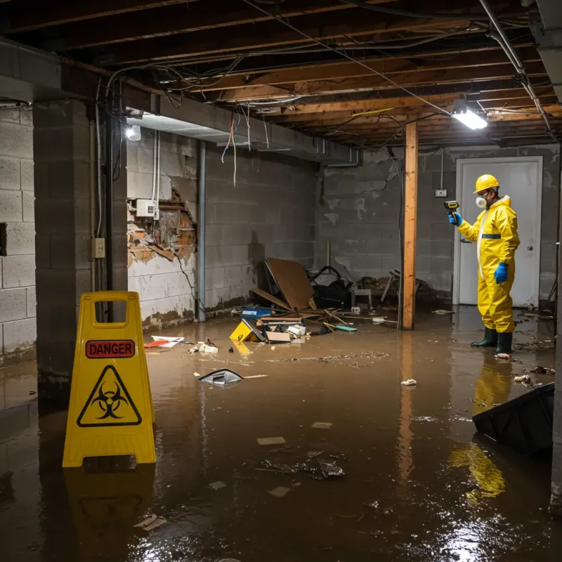 Flooded Basement Electrical Hazard in Vega Baja, PR Property